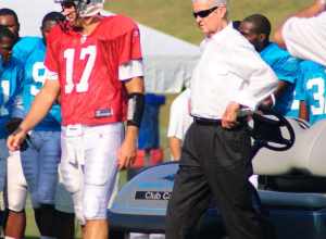 A morning at the Carolina Panther's Training Camp at Wofford College in Spartanburg, S.C. on 8/10/2009