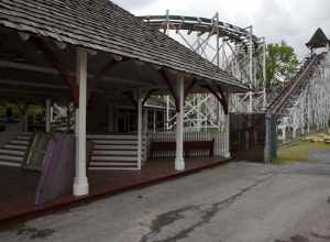 "Leap the Dips" - world's oldest (built in 1902) operating wooden roller coaster and North America's last surviving side friction roller coaster (according to Wikipedia)