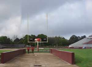 Panoramic view of Malone Stadium on the campus of the University of Louisiana at Monroe.