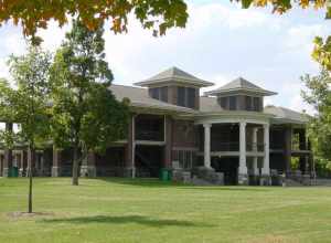 Miller Park Pavilion in Bloomington, Illinois.