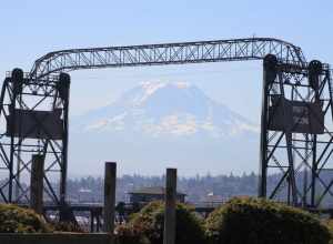 
500px provided description: Mount Rainier Framed [#volcano ,#bridge ,#mountain ,#frame ,#lift bridge ,#Tacoma ,#Mount Rainier ,#11th Street Bridge ,#Murray Morgan Bridge]