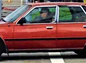 An early 1st series Toyota Camry seen on the street in downtown LA