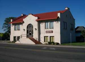 Former location of the Pasco Public Library. Currently occupied by the Franklin County Historical Society. Source: Gibson, Eliazbeth. "Pasco dedicates its Carnegie Library on June 30, 1911.". HistoryLink.org. September 13, 2005. Archived by WebCite