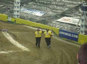 Most sporting events have hotties shooting t-shirts into the crowd.  Um, not monster truck shows.