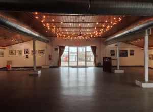 The assembly hall in the Annapolis Maritime Museum. The museum was origianlly founded in 1986 as the Eastport Historical Society. It was renamed the Annapolis Maritime Museum in 2000. It is located inside the McNasby Oyster Packing Co. building.