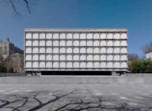Beinecke Rare Book &amp; Manuscript Library, 1960–1963, Gordon Bunshaft of Skidmore, Owings &amp; Merrill (SOM), Yale University Hewitt Quadrangle (Beinecke Plaza), New Haven, Connecticut