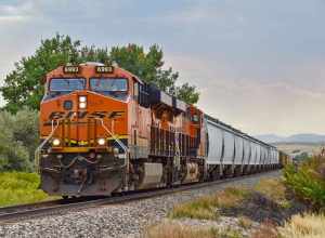 Tijdens een road-trip die mijn zus en zwager met vrienden door Noord-America en Canada maken, in september 2016, worden ook treinenfoto's gemaakt. Hier bij Billings troffen ze een lang goederentransport getrokken door twee BNSF locs; de 6993 en 7978.