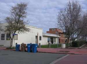 Alano Club in Antioch, California.  This row of buildings sits adjacent to the former AT&amp;SF tracks along the river in Antioch.  They lie to the east of I Street from the Amtrak station (The Amtrak station is to the west of I Street).