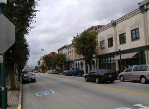 Spring Street of Jeffersonville, Indiana, part of the Old Jeffersonville Historic District.