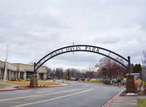 Entering Julia Davis Park in Boise, Idaho.