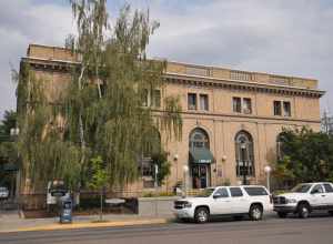 The former Federal Building in Kalispell, Montana.  It now houses the local library.