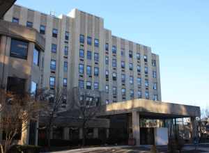 Old Montgomery Hospital awaiting demolition