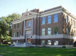 Courthouse of Benton County in Prosser, Washington, USA