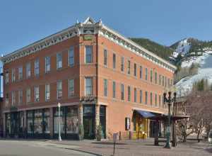 Independence AD 1889 building on south Galena street in Aspen