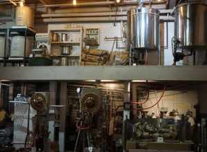 Soft drink manufacturing equipment at the Dr Pepper Museum in Waco, Texas (United States).