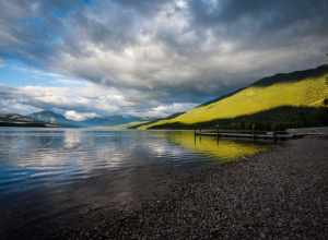 Flathead Lake after a rainstorm - Glacier National Park