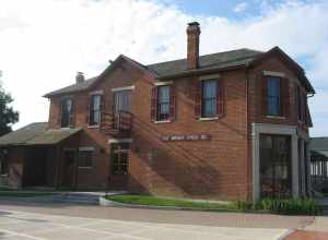 The Wright Cycle Company offices at 22 S. Williams Street in western Dayton, Ohio, United States. Constructed in 1886, the building was rented by the Wright brothers from 1895 to 1897, one of five locations where they operated their business at