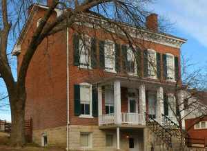 The Stark-Feldmann House, built 1882, is one of the buildings of the Deutschheim State Historic Site in Hermann, Missouri.