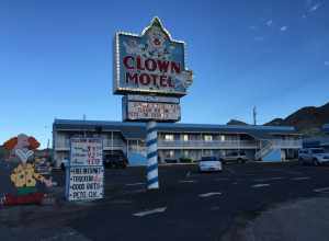 The Clown Motel on Main Street (U.S. Route 6 and 95) in Tonopah, Nevada
