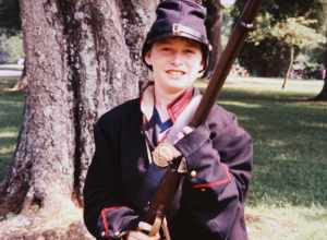 Marcus Todd, my son. Western Civil War Battlefield, Tennessee, digital copy from slide. Complete indexed photo collection at WorldHistoryPics.com.