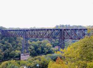 High Bridge of Kentucky, viewed from High Bridge Park in Jessamine County in September 2023..