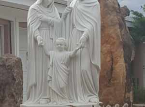 The Holy Family Statue at Saint Anne Cathollc Church in Santa Fe New Mexico