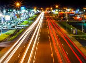 South Campbell Avenue at Night