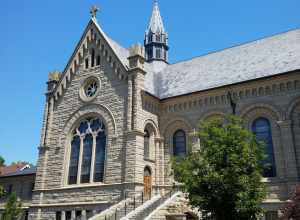 St. John's Cathedral (1904) in Boise, Idaho, was designed by Tourtellotte and Hummel and is listed on the National Register of Historic Places. The cathedral is also part of the St. John's Cathedral Block and the Fort Street Historic District.