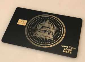 All seeing eye metal credit card (sample)