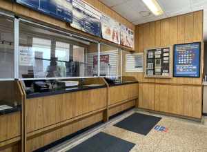 Interior of Beech Grove Post Office, Beech Grove, Indiana.