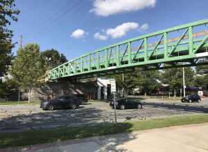 Bridge over Main Street, Columbia Greenway Rail Trail, Westfield Massachusetts