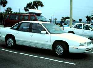 Our hire car, a Buick Regal, 3.1 litre V6, at Clearwater,  Florida, April 1996.
