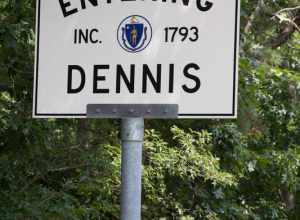 Dennis town sign (Massachusetts)