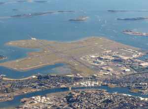 Flight from Toronto to Boston. Over Boston.