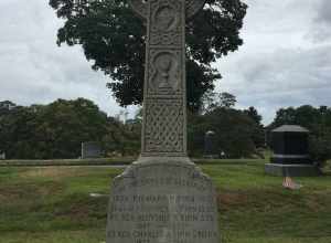 The gravestone of Fr. Charles A. Finn at Brookdale Cemetery in Dedham, Massachusetts