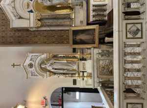 Historic Gesu Catholic Church Downtown Miami FL, interior, March 2023