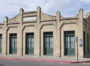 La Madrilena building in Brownsville Texas. Listed on the NRHP.