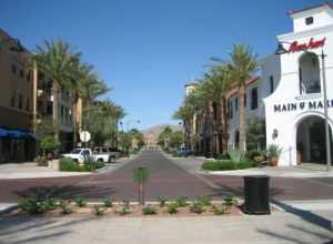 A view of Main Street in the Verrado neighborhood of Buckeye, Arizona, taken in 2007.