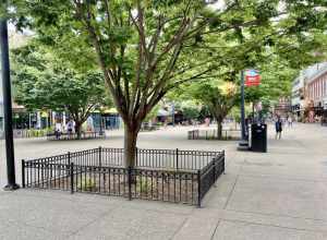 The location of Knoxville’s main city market house from 1853 until 1960, this pedestrian plaza was created in the early 1980s as part of a downtown renewal project that was coordinated with the 1982 World’s Fair, held in the Second Creek Gulch