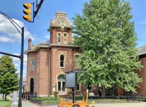 Built in the 1869, this Italianate-style house was constructed by Dixon Brown, a merchant who lived in Somerset, Ohio, as a wedding present for his daughter, Ella Brown McCune, and her husband, whom lived in Newark.  The McCune family owned the house