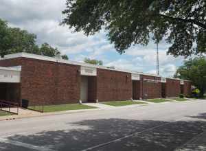 The Mesquite Independent School District Career and Technical Education building in Mesquite, Texas (United States).