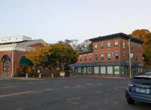 Landmark Square, Norwalk, CT taken from Wall Street