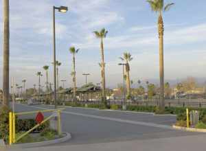 Former railway station in Perris, California, now Perris Transit Center