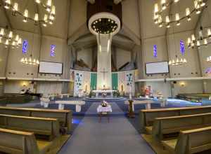 St. Pius Catholic Church in Redwood City, California