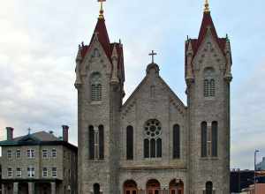 St. Nicholas of Tolentine Church (Catholic) on the NRHP since February 2, 2001. At 1409 Pacific Ave., Atlantic City, New Jersey, just a few blocks south of the Church of the Ascension which is also on the NRHP, and a block or so off the boardwalk.