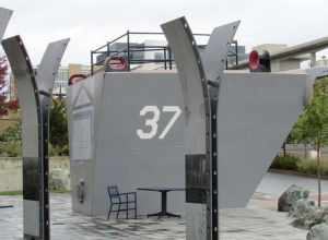 War Record of the Puget Sound Naval Shipyard located in the Harborside Fountain Park, Bremerton, Washington.