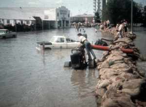 Image Title: Teton Dam Flood - Idaho Falls
Date: June 6, 1976
Place: Idaho Falls, Idaho
Description/Caption:
Medium: color transparency
Photographer/Maker: Unknown
Cite as: ID-L-0060, WaterArchives.org

Restrictions: There are no known U.S. copyright