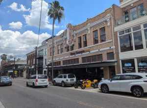 Retail building in Ybor City, with a neon cigar advertising sign