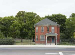 The Albert and Celestine Mabey House, a historic home in South Jordan, Utah, United States.