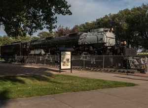 Union Pacific "Big Boy" steam engine No. 4004 on display in Holliday Park in Cheyenne, Wyoming.  One of only 25 made (all during WWII) and 8 still in existence.